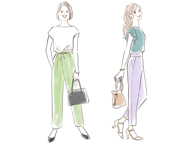 服を着こなす女性