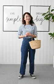 顔タイプ診断前のファッションコーデ2