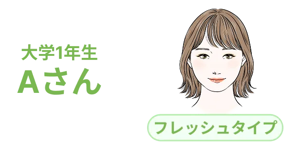 大学1年生Aさん：フレッシュタイプ